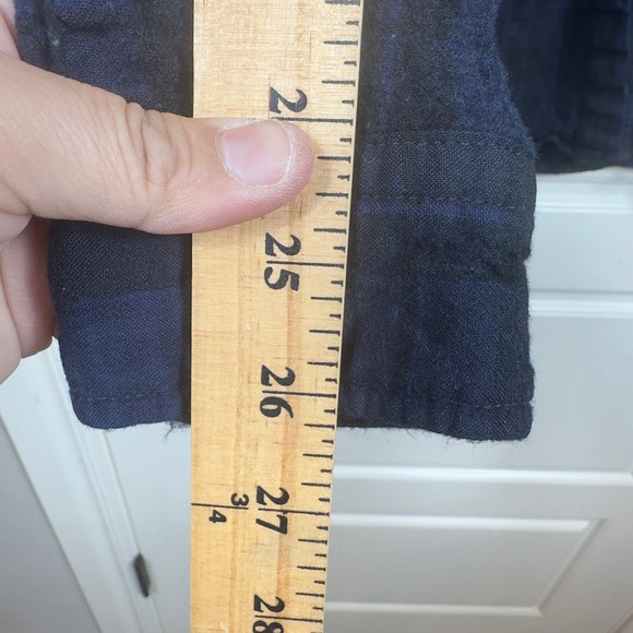 Pendleton Sir Pendleton Clergy Tartan Plaid‎ Button Down Shirt Men L Blue Wool - Picture 8 of 10